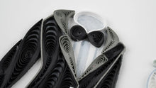Load image into Gallery viewer, Tux & Gown Quilling Card