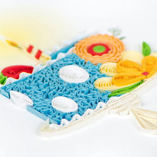 Load image into Gallery viewer, Whimsical Birthday Cake Quilling Card