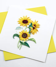 Load image into Gallery viewer, Wild Sunflower Quilling Card