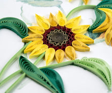 Load image into Gallery viewer, Wild Sunflower Quilling Card