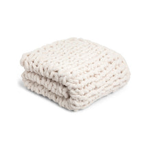 Load image into Gallery viewer, Chunky Knit Throw Blanket - Cream

