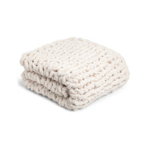 Load image into Gallery viewer, Chunky Knit Throw Blanket - Cream
