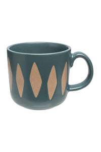 Teal Art Deco Mug