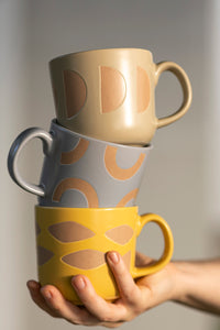 Beige Art Deco Mug