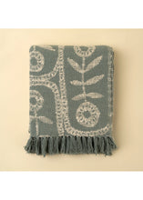 Load image into Gallery viewer, Marigold Throw, Slate Blue