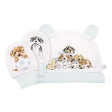 Load image into Gallery viewer, Little Paws Puppy Hat &amp; Mitten Set
