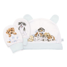 Load image into Gallery viewer, Little Paws Puppy Hat & Mitten Set