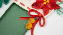 Load image into Gallery viewer, Christmas Stocking Bouquet Quilling Card
