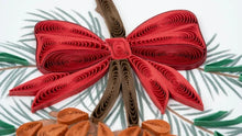 Load image into Gallery viewer, Merry Christmas Pinecone Quilling Card