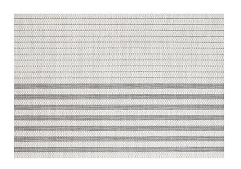 White Linen Stripe Vinyl Placemat