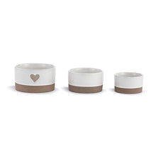 Load image into Gallery viewer, Nested Heart Bowl Trio