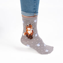 Load image into Gallery viewer, Born to be Wild Ladies Fox Socks
