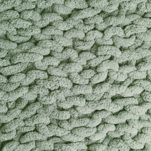 Load image into Gallery viewer, Chunky Knit Throw Blanket - Eucalyptus
