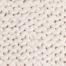 Load image into Gallery viewer, Chunky Knit Throw Blanket - Cream

