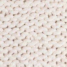 Load image into Gallery viewer, Chunky Knit Throw Blanket - Cream