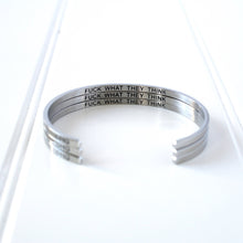 Load image into Gallery viewer, Fuck What They Think Bangle by Glass House Goods