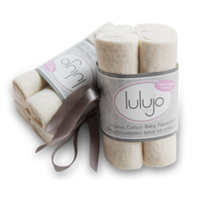 Load image into Gallery viewer, Lulujo Organic Face cloths 4-Pack