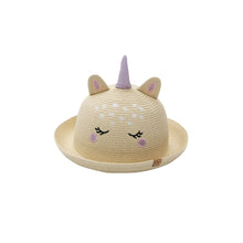 Load image into Gallery viewer, Kids' UPF50+ Straw Hat - Unicorn