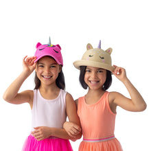 Load image into Gallery viewer, Kids' UPF50+ Straw Hat - Unicorn