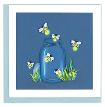 Load image into Gallery viewer, Fireflies Quilling Card