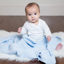 Load image into Gallery viewer, Lulujo Cellular Blankets - Blue