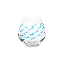 Load image into Gallery viewer, Cut Fish Stemless Wine Glass
