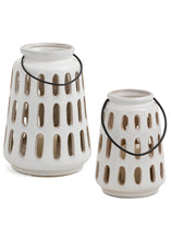 Load image into Gallery viewer, Porcelain Cutout Lantern, Small