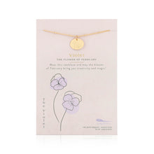 Load image into Gallery viewer, Birth Flower Necklace