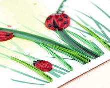 Load image into Gallery viewer, Ladybug Quilling Card