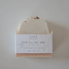 Load image into Gallery viewer, Rose All Day Soap: SOAK Bath Co.