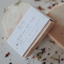 Load image into Gallery viewer, Rose All Day Soap: SOAK Bath Co.