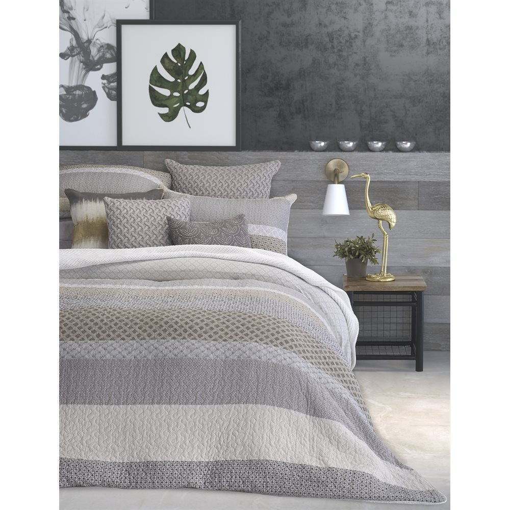 Ethan Grey/Taupe Quilt
