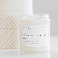 Load image into Gallery viewer, Lemon Fresh Soy Candle