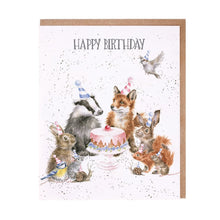Load image into Gallery viewer, Woodland Party Birthday Card