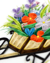 Load image into Gallery viewer, Wheelbarrow Garden Quilling Card