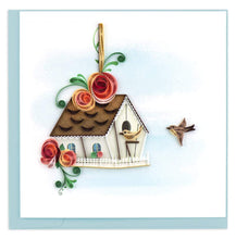 Load image into Gallery viewer, Birdhouse Quilling Card
