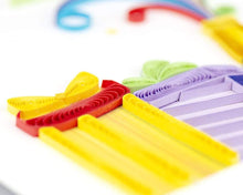 Load image into Gallery viewer, Champagne Birthday Quilling Card