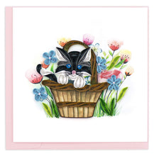 Load image into Gallery viewer, Black Kitten Quilling Card
