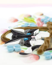 Load image into Gallery viewer, Black Kitten Quilling Card
