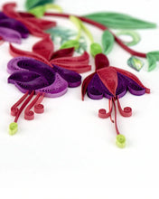 Load image into Gallery viewer, Fuchsia Quilling Card