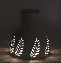 Load image into Gallery viewer, Hanging White Leaf Solar Lantern
