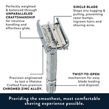 Load image into Gallery viewer, Rockwell Razors R1 Rookie Butterfly Safety Razor