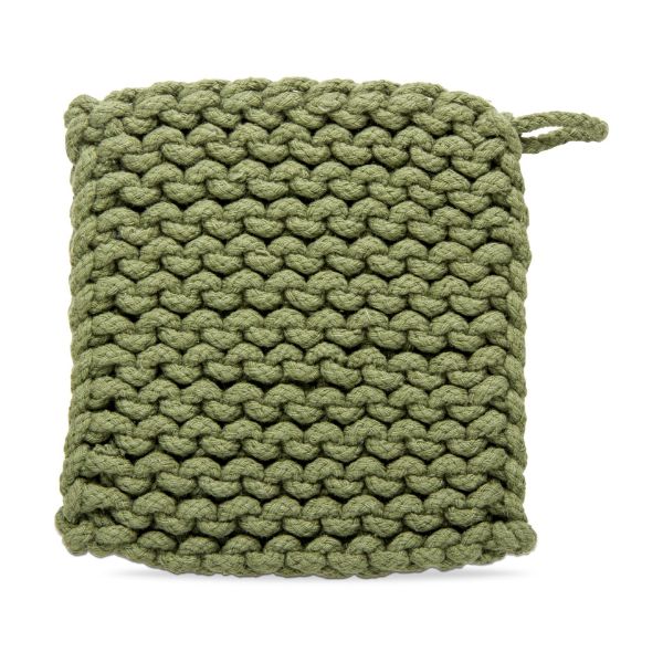 Crochet Trivet, Olive