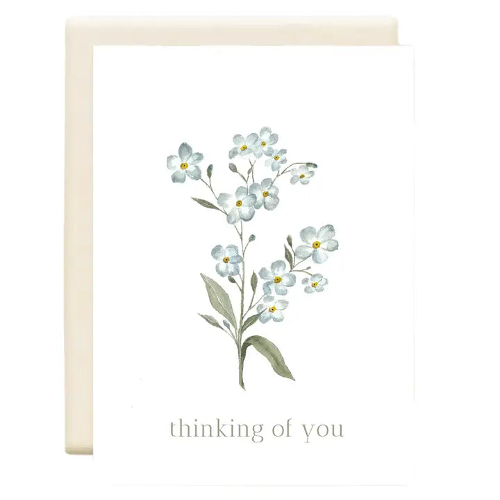 Thinking Of You Forget Me Not Card