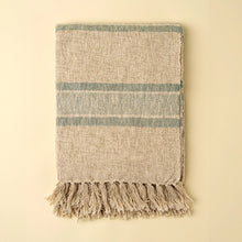 Load image into Gallery viewer, Tulum Striped Throw, Blue
