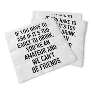 If You Have To Ask Cocktail Napkin
