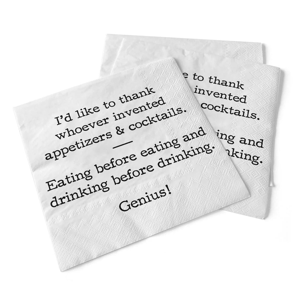 Appetizers & Cocktails, Cocktail Napkins