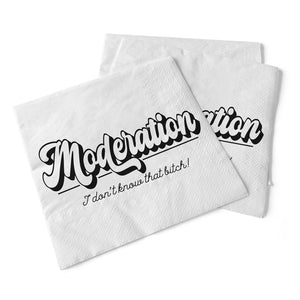 Moderation Cocktail Napkin
