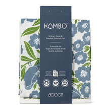 Load image into Gallery viewer, Birds + Leaves Dishcloth + Tea Towel Set
