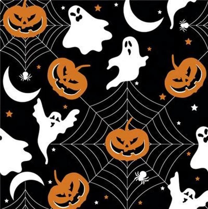 Ghost + Pumpkins Lunch Napkins